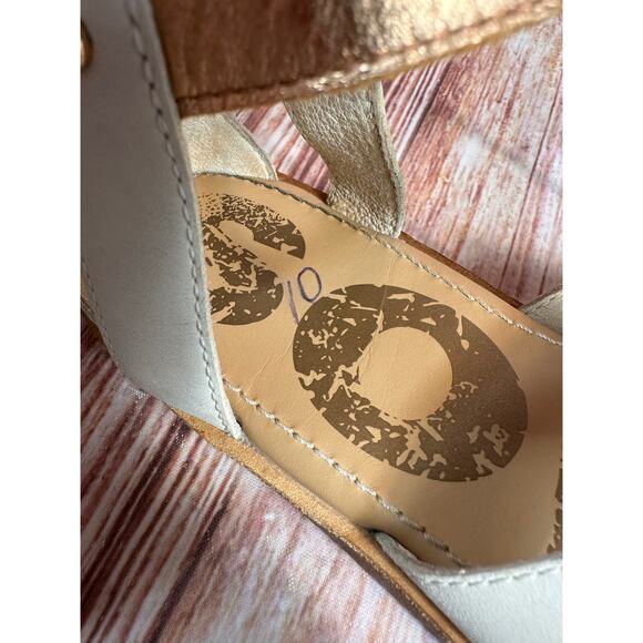 Sorel ELLA Size 10 Leather Zip Lace Up Gladiator Sandals Open Toe Shoe Flats - Picture 9 of 9